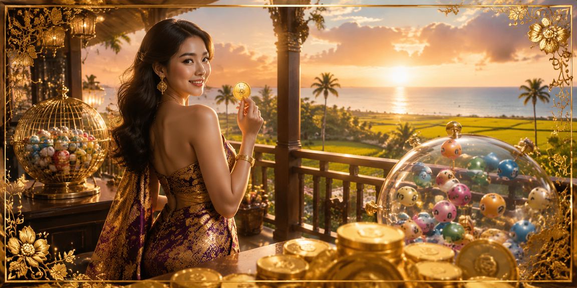 Suasana permainan dan pembayaran gaya batik Kedah Malaysia